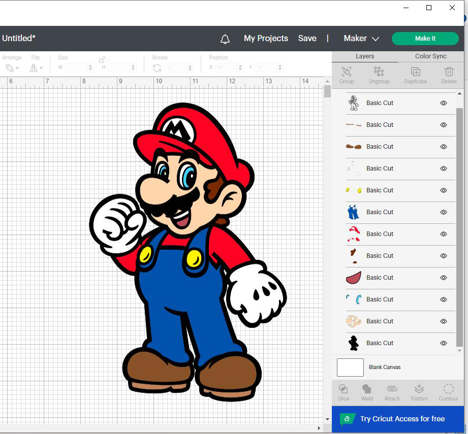 Cute Nintendo Super Mario Character SVG Graphic Designs Files