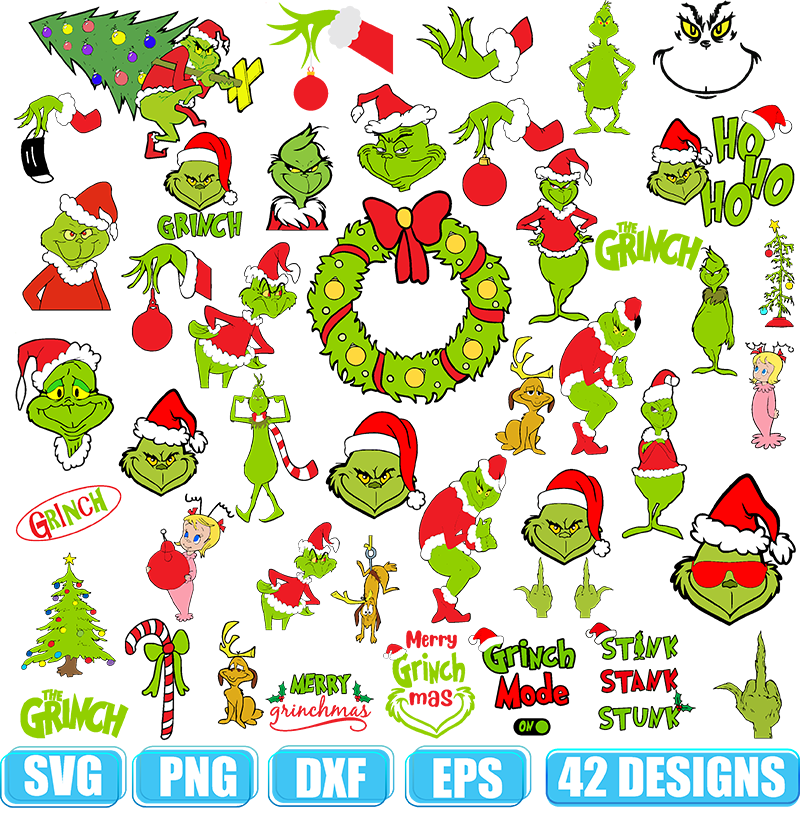 Christmas Truck Merry Grinchmas SVG, Christmas SVG, PNG DXF EPS Digita