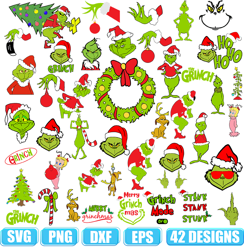 Grinch Svg, Christmas Truck Svg, Merry Christmas SVG Files For