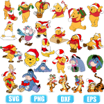 winnie pooh svg,svg winnie the pooh,disney christmas svg,disney christmas cricut
