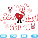 Sin ti svg,Una Navidad Sin Ti SVG,Bad Bunny heart svg