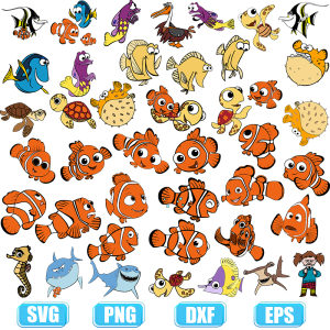 nemo svg,Silhouette Cut File,Svg File,Cricut,Cartoon
