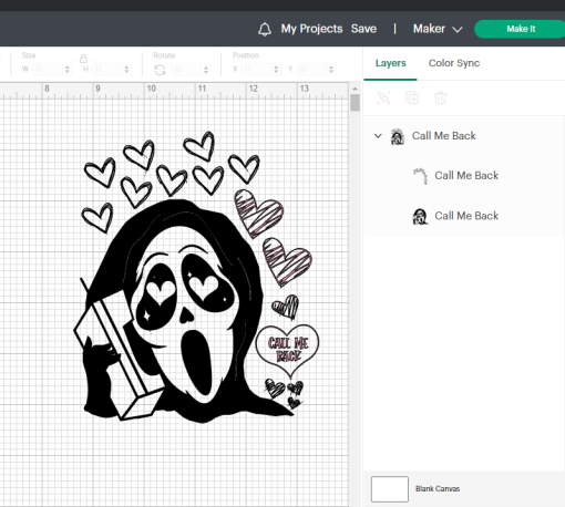 Scream svg Ghost face