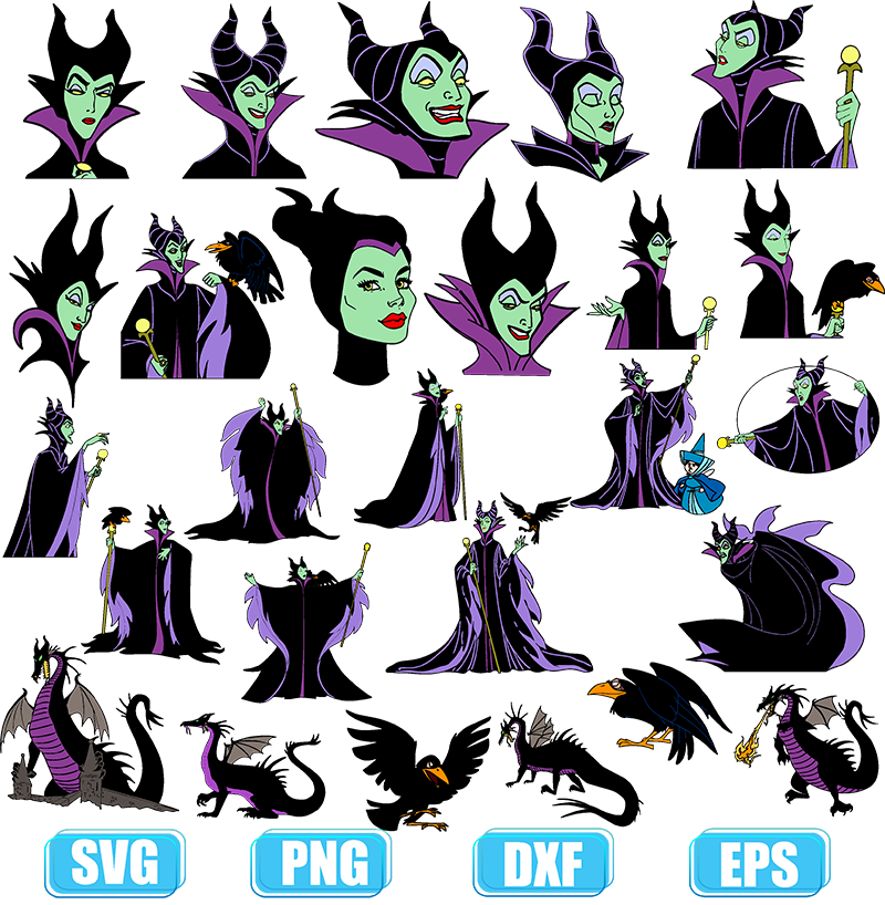 Maleficent Disney SVG Digital File, Disney Svg