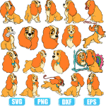 lady and tramp svg,lady and the tramp svg,lady and the tramp cricut,svg files for cricut,cricut svg,svg images for cricut