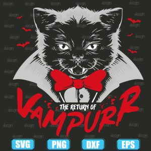 the return of vampurr halloween cat vampire,halloween svg,halloween svg images,halloween shirt svg