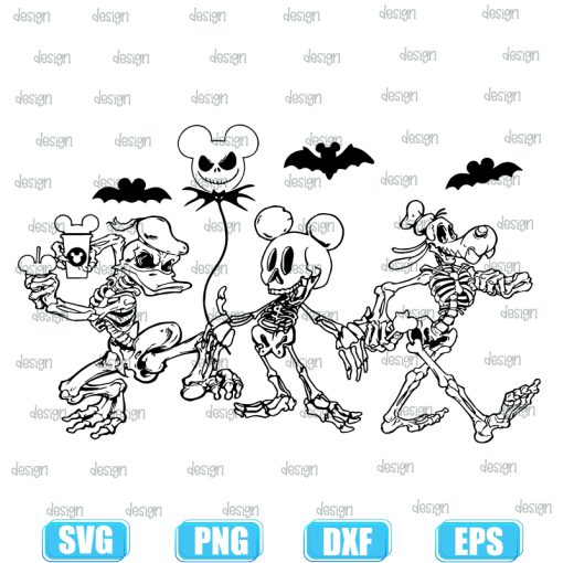 Disney Mickey Skeleton Halloween