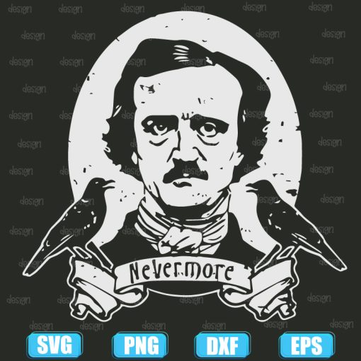 Edgar Allan Poe SVG Vintage Horror Movie Literature Edgar Allan Poe SVG Vintage Horror Movie Literature