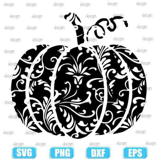 Floral Pumpkin Halloween Floral Pumpkin Halloween