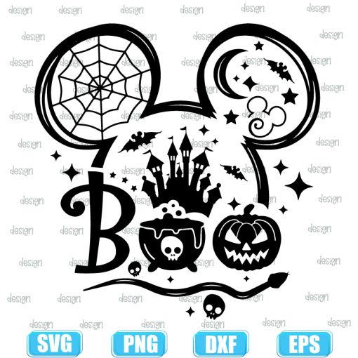 Halloween Boo Mickey Ear Halloween Boo Mickey Ear