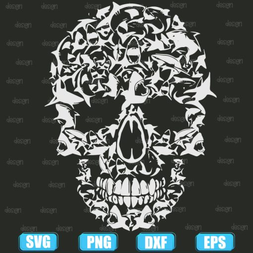 Halloween Shark Skull Animals