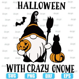 halloween witch crazy gnome,halloween svg,halloween svg images,halloween shirt svg