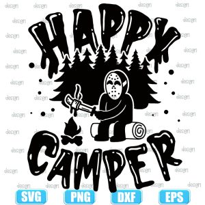 happy camper jason voorhees halloween,halloween svg,halloween svg images,halloween shirt svg