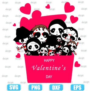 horror movie chibi valentine box,halloween svg,halloween svg images,halloween shirt svg
