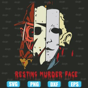 horror movies resting murder face,halloween svg,halloween svg images,halloween shirt svg