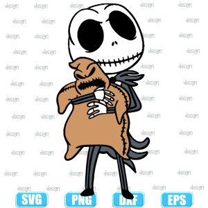 jack holding oogie boogie,halloween svg,halloween svg images,halloween shirt svg