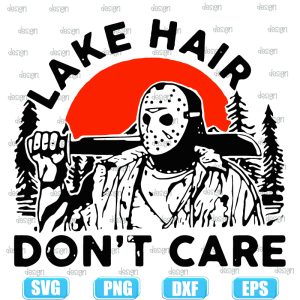 jason voorhees lake hair dont care halloween,halloween svg,halloween svg images,halloween shirt svg