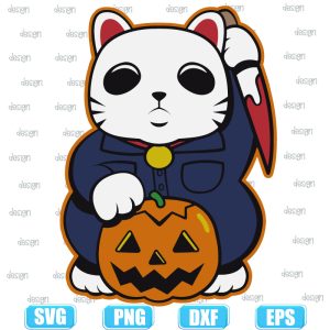 michael myers cat halloween,halloween svg,halloween svg images,halloween shirt svg,cricut file