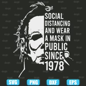 michael myers horror social distancing,halloween svg,halloween svg images,halloween shirt svg