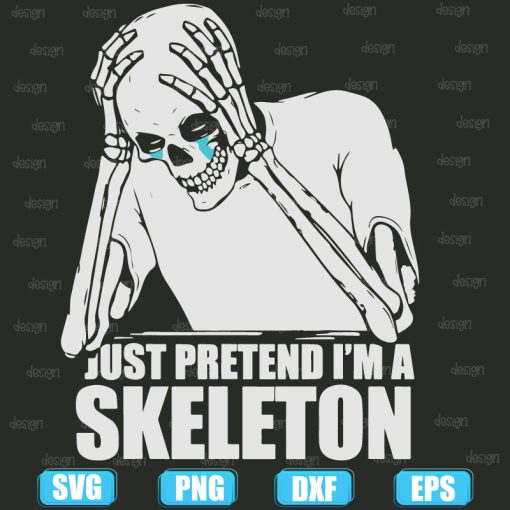 Pretend Im a Skeleton Last Minute Lazy Halloween