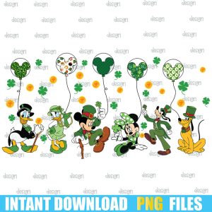 Mouse And Friends Saint Patrick's Day Png,Patricks Day Png,St. Patrick's Day Png,free png for cricut