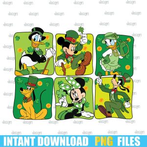 Mouse And Friends Saint Patrick's Day Png,Patricks Day Png,St. Patrick's Day Png,png images for cricut