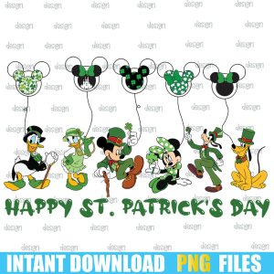 Mouse And Friends Saint Patrick's Day Png,Patricks Day Png,St. Patrick's Day Png,png cricut designs