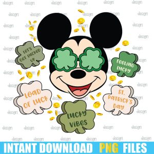 Happy Patrick’s Day Png,St Patrick's Day,Lucky Vibes Png,Shamrocks Png,png cricut