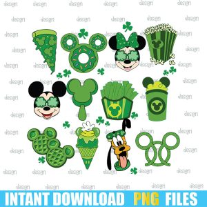 Mouse And Friends Saint Patrick's Day Png,Patricks Day Png,St. Patrick's Day Png,cricut file