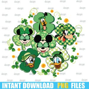 Mouse And Friends Saint Patrick's Day Png,Patricks Day Png,St. Patrick's Day Png,cricut png