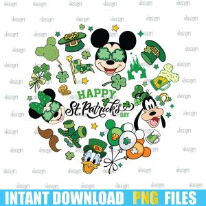 Mouse And Friends Saint Patrick's Day Png,Patricks Day Png,St. Patrick's Day Png,free png files for cricut