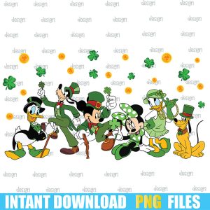 Mouse And Friends Saint Patrick's Day Png,Patricks Day Png,St. Patrick's Day Png,png files for cricut