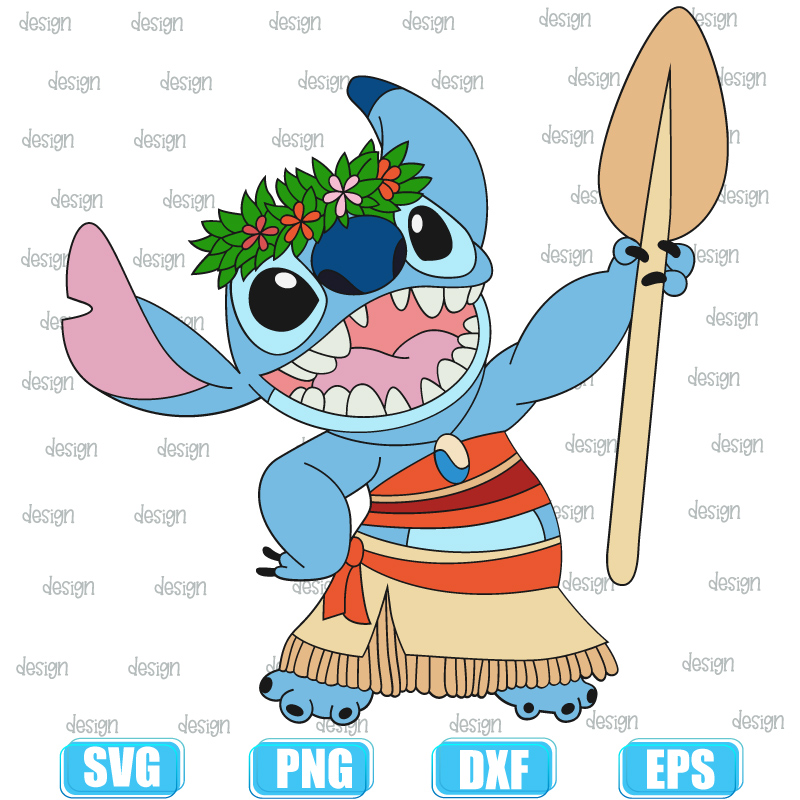 Disney Funny Stitch Svg, Disney Character Lovers Svg Digital File