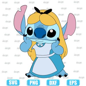 lilo cosplay,stitch cosplay,Stitch Cartoon Characters Cosplay SVG,svgcuts