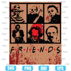 vintage horror friends,halloween svg,halloween svg images,halloween shirt svg