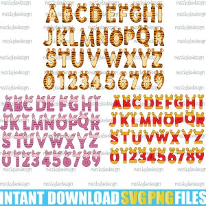 Winnie The Pooh svg letters alphabet font,Winnie the Pooh svg,Tigger svg,Piglet svg
