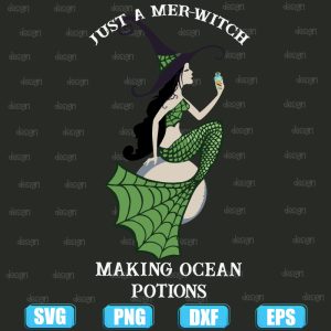just a mer witch,halloween svg,halloween svg images,halloween shirt svg