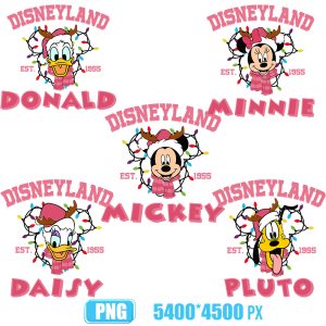 Christmas Mouse And Friends Svg,disneyland svg,mickey mouse svg