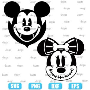 Mickey Minnie mouse Halloween svg