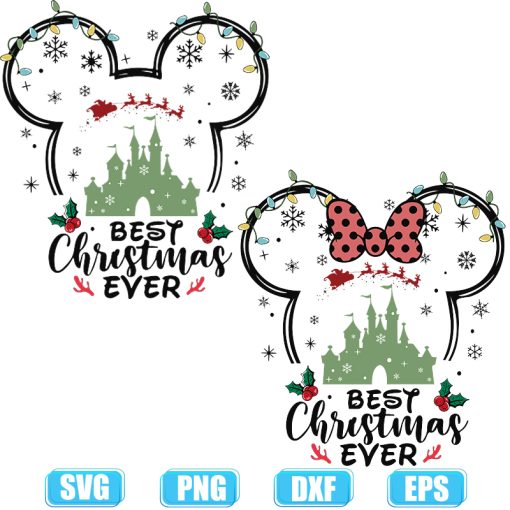 best christmas ever minnie svg