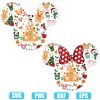 christmas mouse head mickey minnie