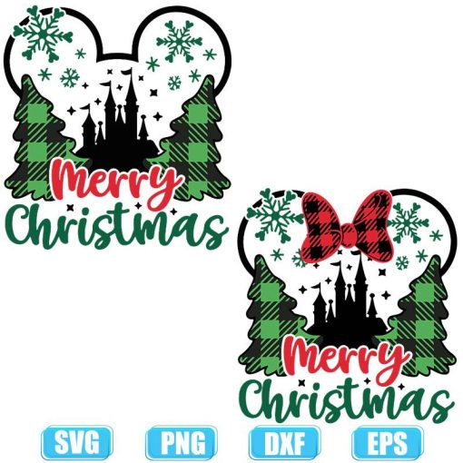 merry christmas plaid