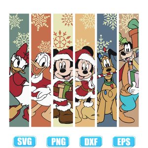 mickey mouse and friends retro svg