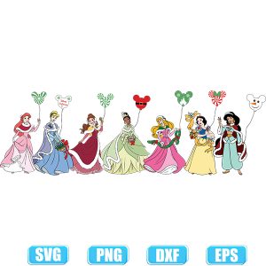 princess merry christmas svg